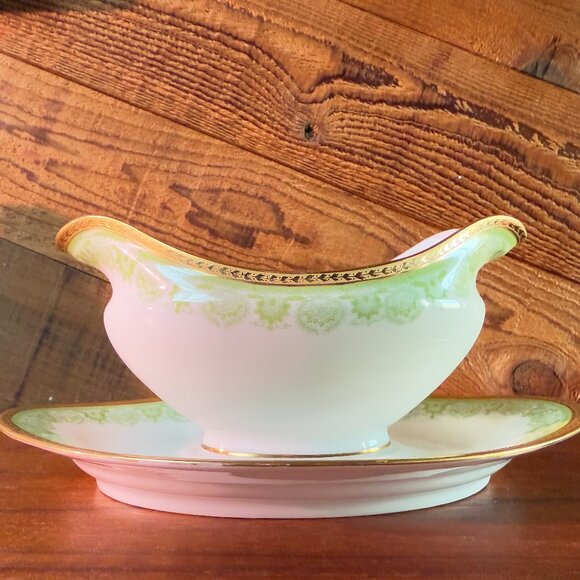 A F Bishop & Co. French Porcelain Gravy Boat - Picture 1 of 6